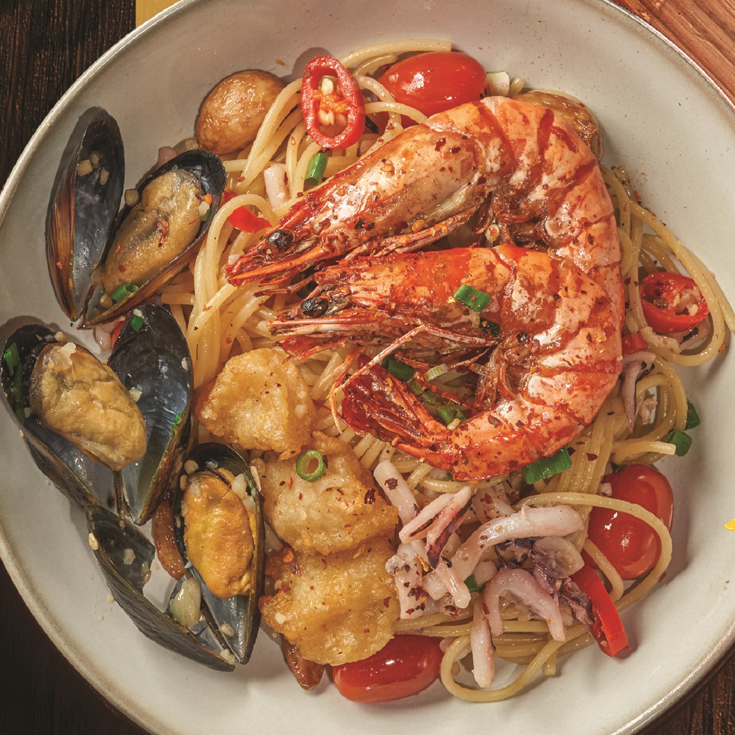 Seafood Aglio-Olio